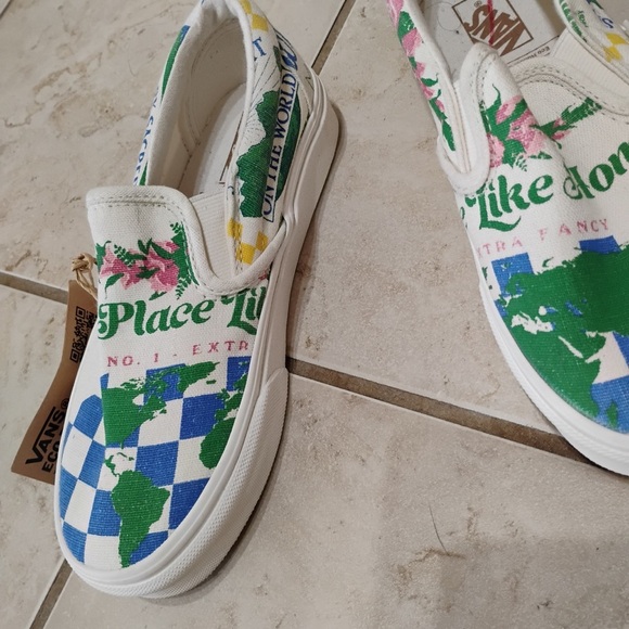 NWT Vans Eco Theory Classic Slip On Shoes Naturalistic Simplistic Size 5 W 3.5 M - Picture 10 of 10